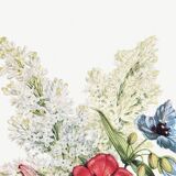 Poster about lilac, four o'clock flower, and poverty