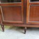 Display cabinet library 3 doors Louis XVI style in wood