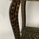 Table marocaine bois sculpte noirci 1950