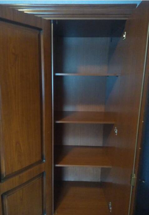 Louis Philippe style cherry wood wardrobe