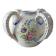 Old vase decorated with flowers, in ceramic, Roger Colas, from Clamecy