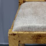 1940s Set of Four Brutalist Dining Chairs in Maple Finish, Czechoslovakia