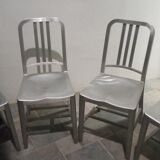 Set of 4 us navy emeco chairs