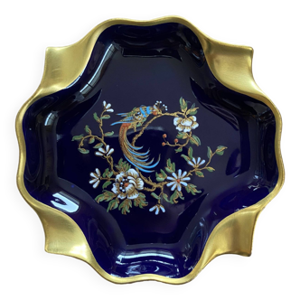 Limoges porcelain ashtray gilded with fine gold RP