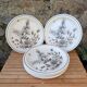 Assiettes Pinewood Grindley Angleterre années 70