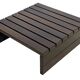 Vintage slatted coffee table design Wenge solid 70s minimalist