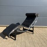 3x Original Cassina Le Corbusier Lc4 Black/chrome, New!