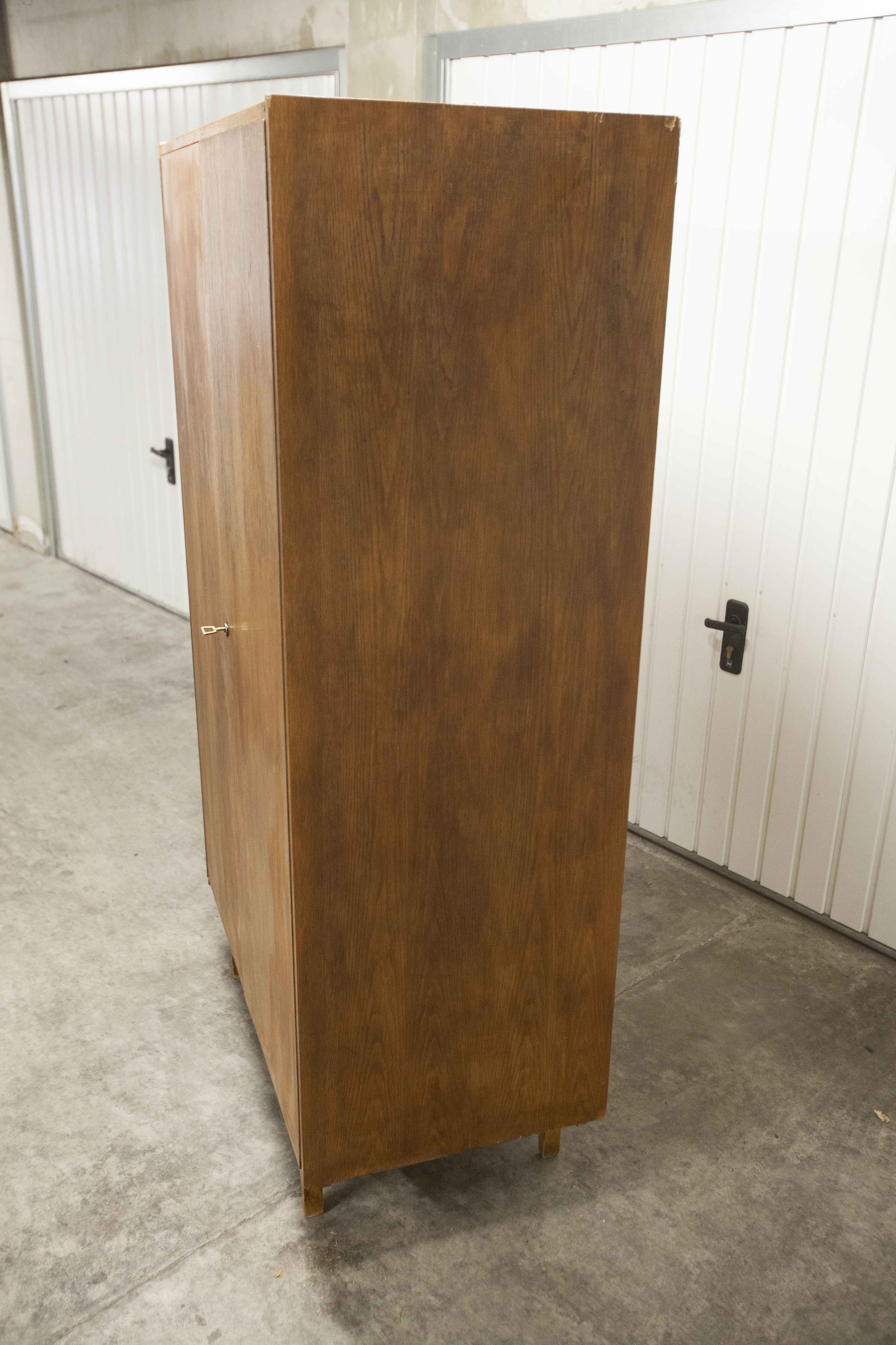 Lightweight Scandinavian wardrobe 1960 2 doors