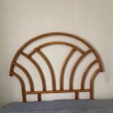 70's rattan headboard