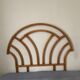 70's rattan headboard