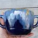Blue ceramic pot