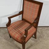 Solid Mahogany Armchair, Directoire Period – Early 19th Century