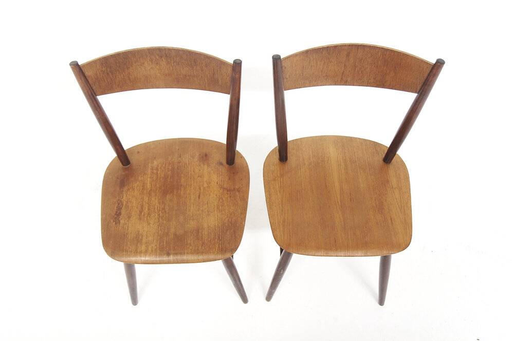 Set de 2 chaises scandinave "Fanett" par Ilmari Tapiovaara, Suède, 1960