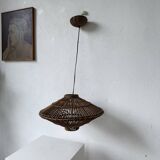 60s Ufo pendant light in Italian wicker