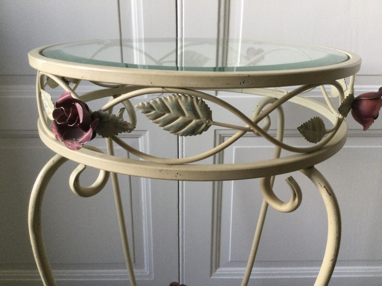 Art Nouveau style iron console