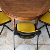 6 back chairs Emilio Ambasz & Giancarlo Peretti, yellow armchair