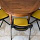 6 back chairs Emilio Ambasz & Giancarlo Peretti, yellow armchair