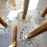 Glass candle holders