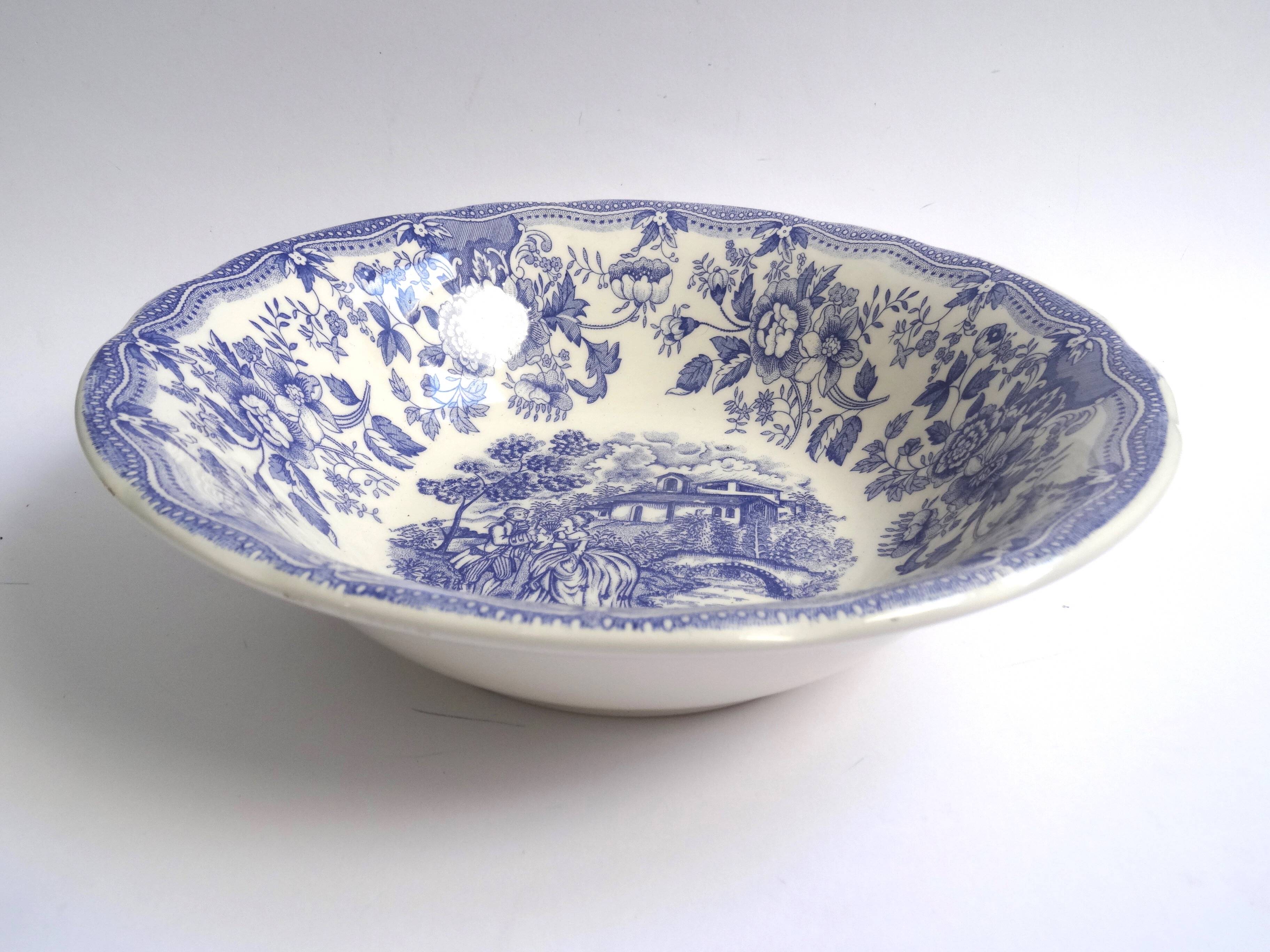 Ironstone tableware earthenware salad bowl