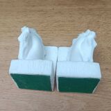 Pair of horse head bookends