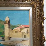 Vue de Collioure, huile sur toile