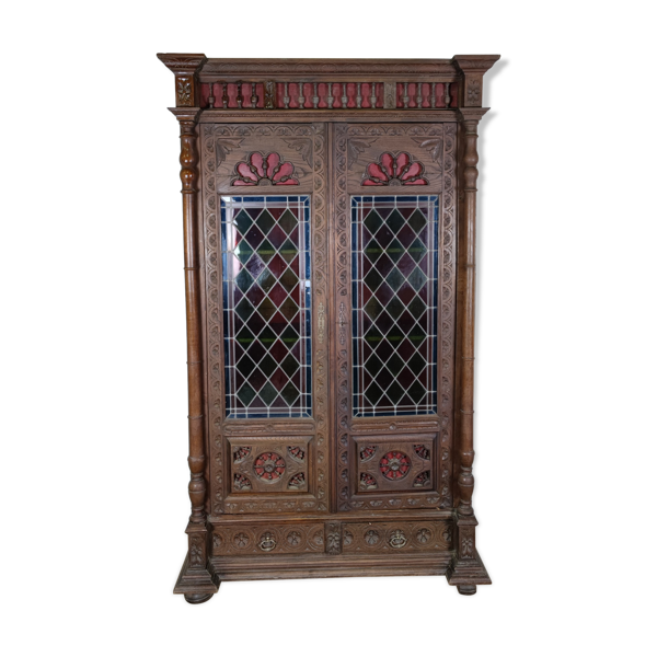 Bibliothèque en chêne 1900