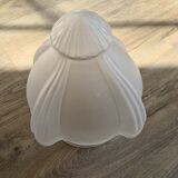 Opaline glass pendant lamp, 60-70s