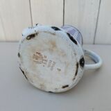 Old enamelled coffee maker vintage tiles