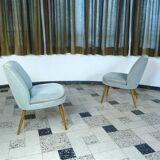 Mid-Century Club Chairs in Mohair by Wilhelm Knoll, 1950s, Set of 2