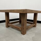 Modernist square coffee table in oak