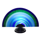 Magnificent table lamp / luminous sculpture in Italian art glass.