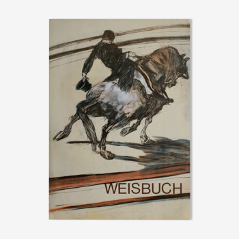 Affiche hommage à lautrec Claude Weisbuch