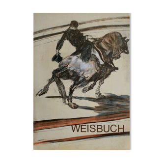 Affiche hommage à lautrec Claude Weisbuch