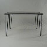 Low metal and melamine table