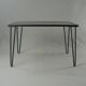 Low metal and melamine table