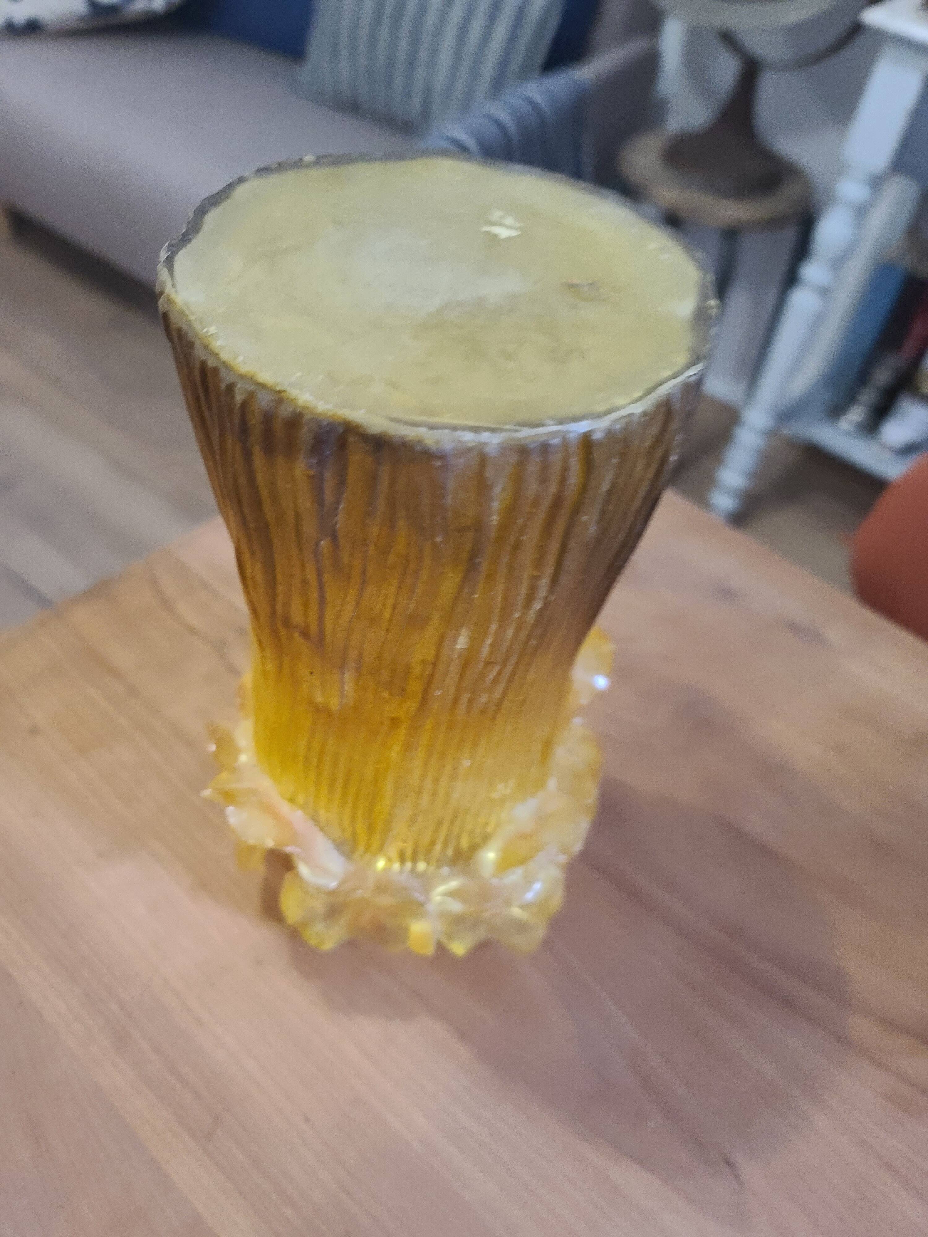 Resin vase design in Space Age style from the 1970s.