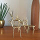 Gazelle or Antelope brass statues