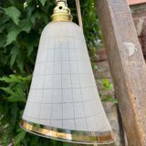 Baladeuse globe en verre granité vintage 1950