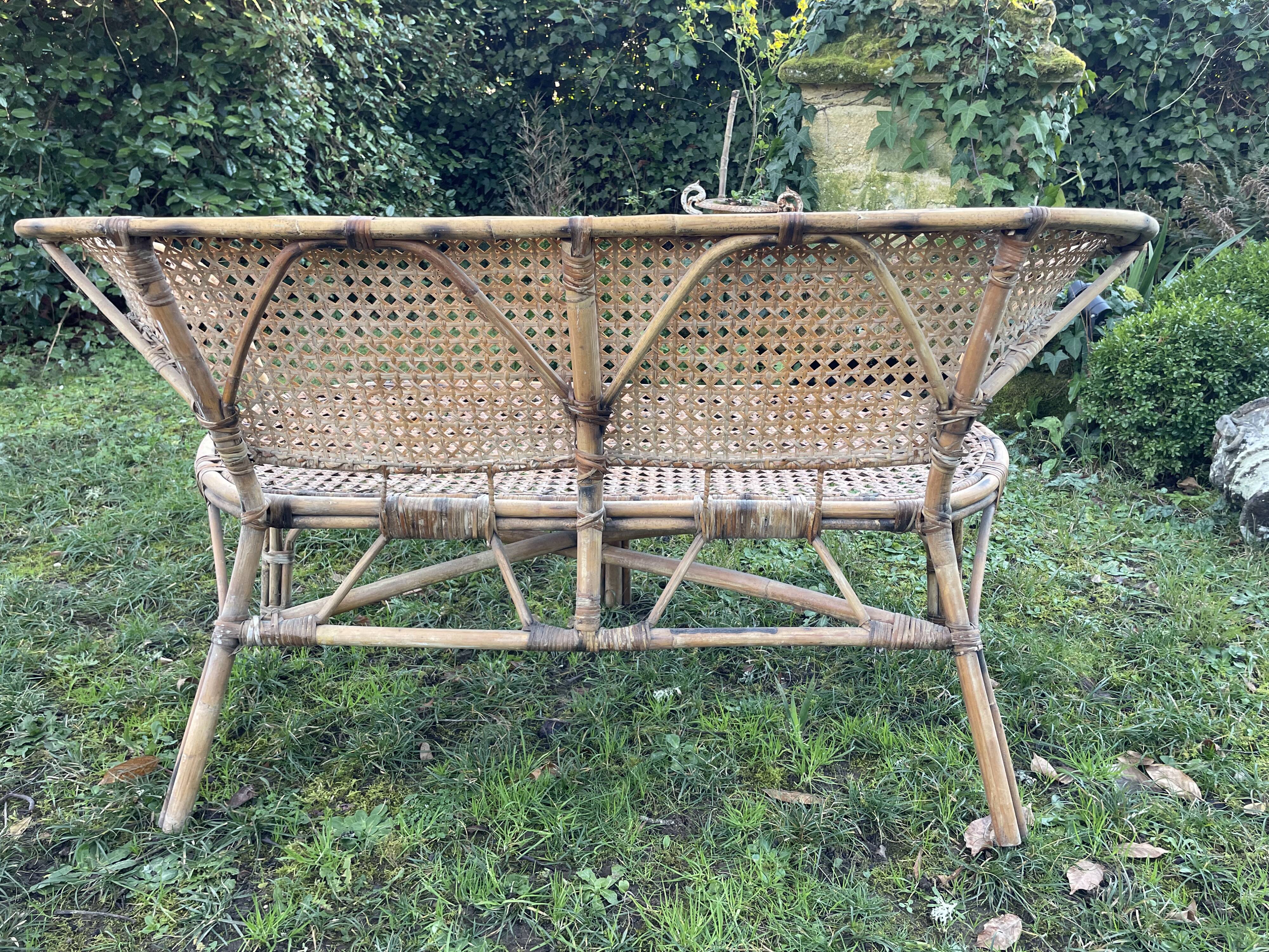 Rattan garden furniture