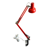 Vintage orange articulated desk lamp