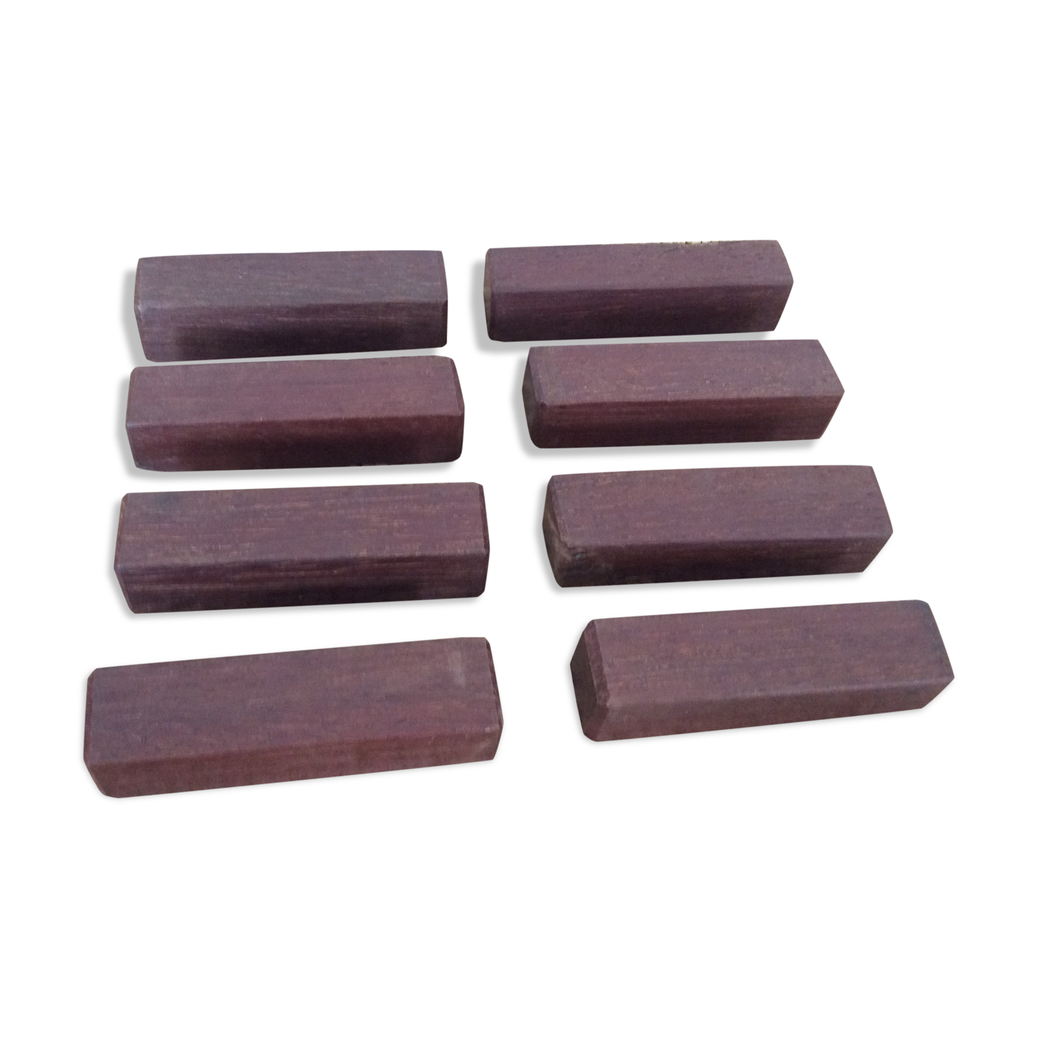 8 porte-couteaux en bois