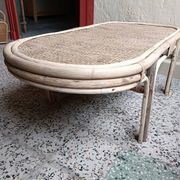 Renovated rattan coffee table
