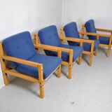 4 Flototto armchairs 1970
