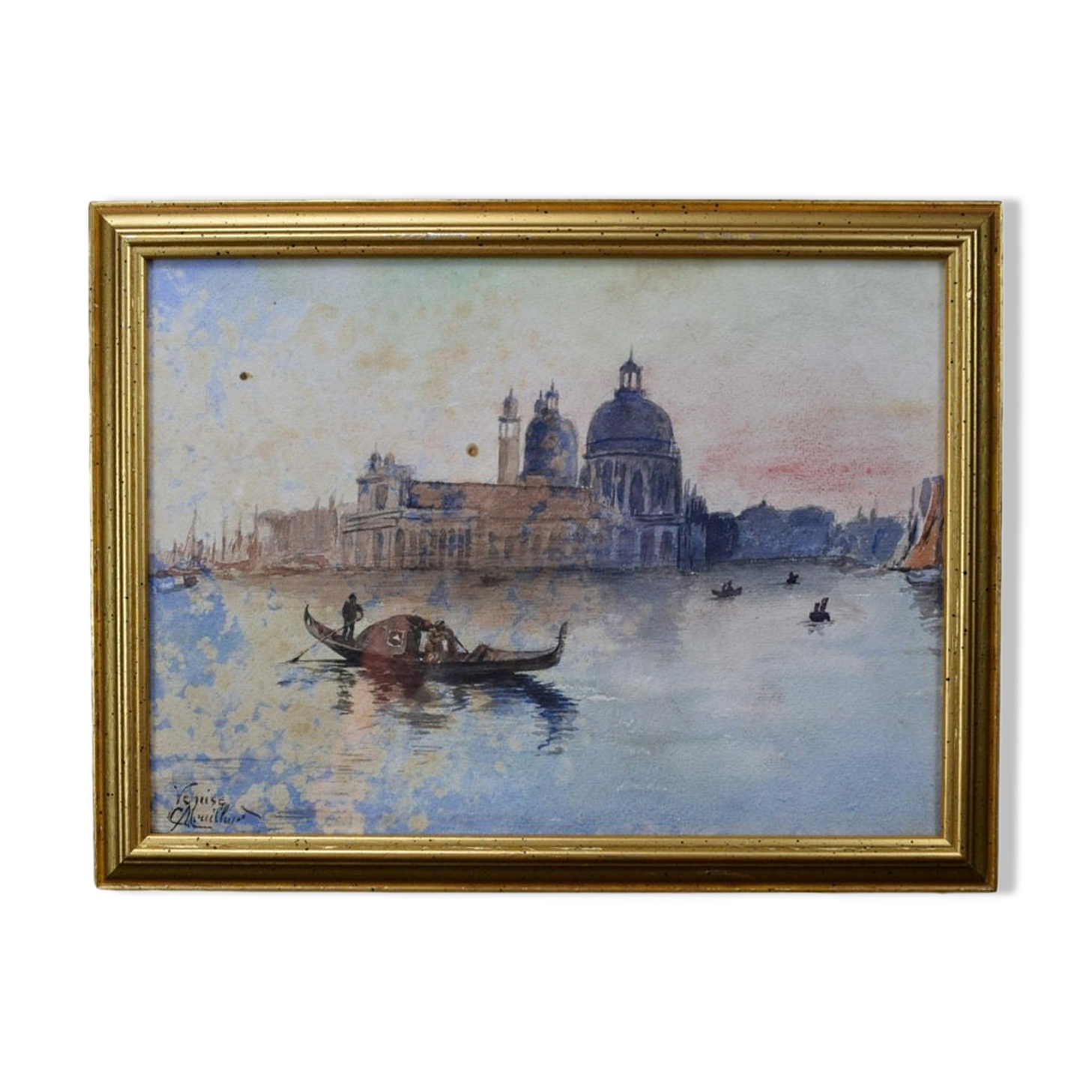 Aquarelle de Venise Signée Dorsoduro