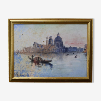 Aquarelle de Venise Signée Dorsoduro