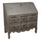 Bureau de pente ou commode scriban en bois laqué esprit Shabby chic époque circa 1920-1930