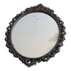 Miroir ovale en métal style baroque