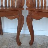 Pair of colonial style armchairs