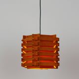 Danish vintage teak lamp from 1970s