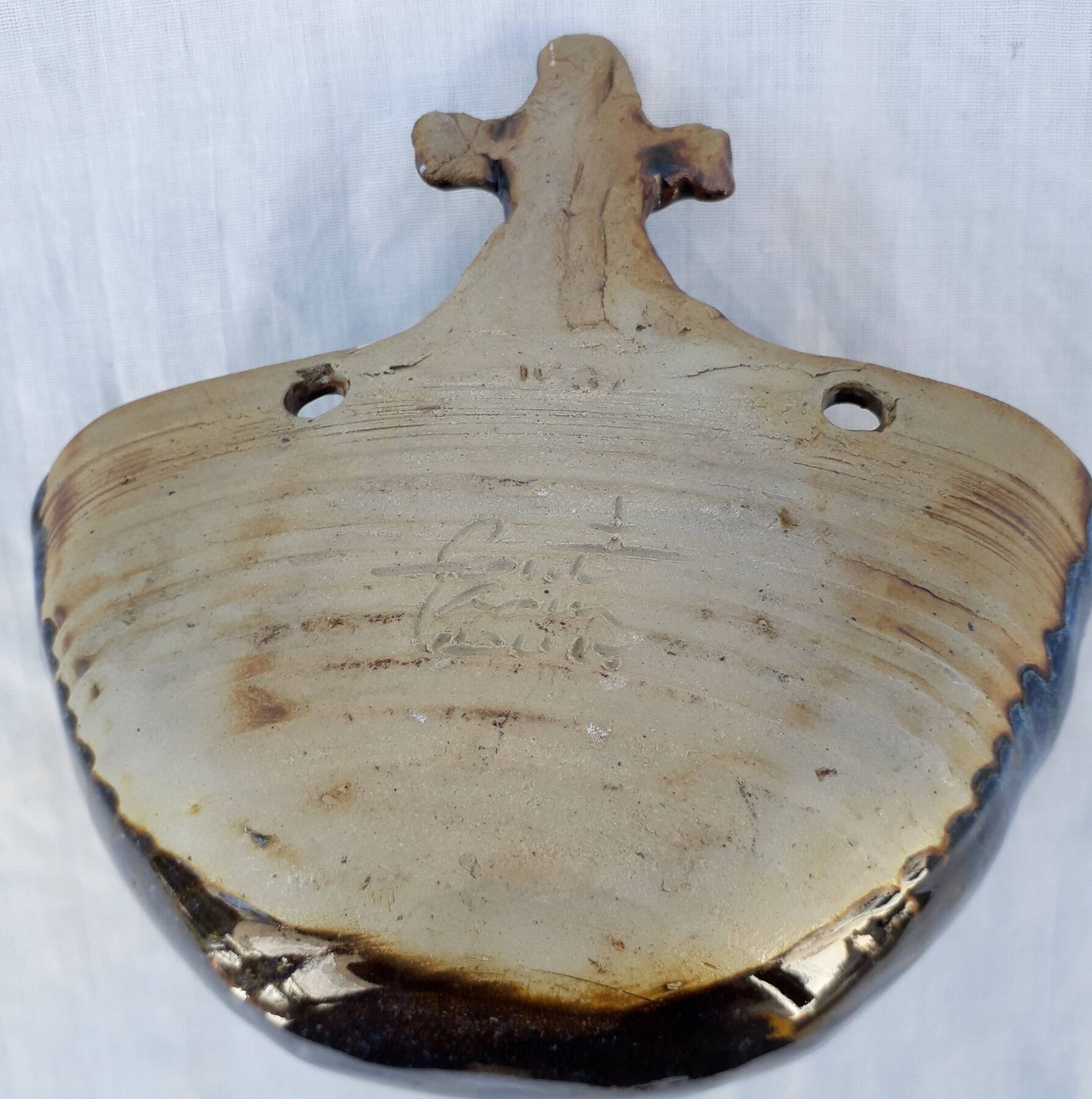 Salt cellar in stoneware